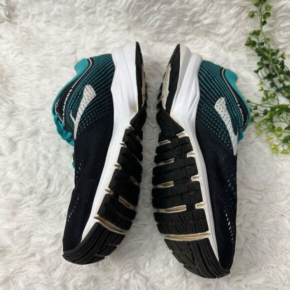 Brooks Launch 5 Running Athletic Shoes Sneakers Size 10 B Black Teal‎ - Picture 3 of 9